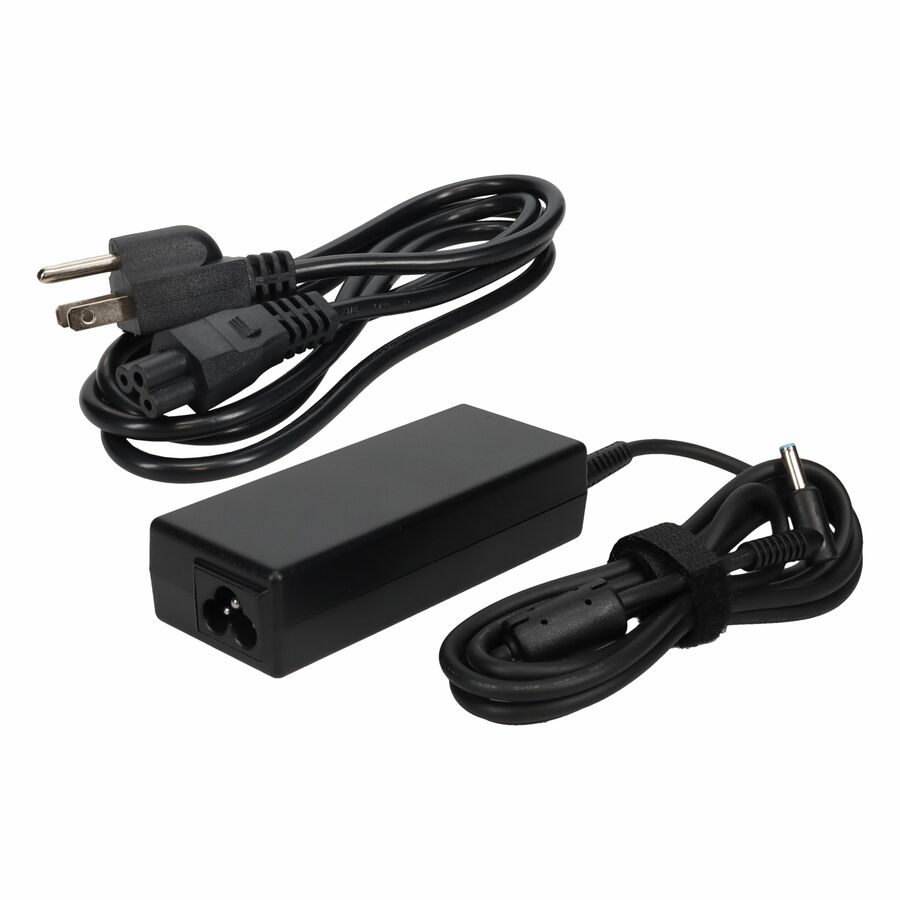 AddOn HP H6Y89AAABA Compatible 65W 19.5V at 3.33A Black 4.5 mm x 3.0 mm Laptop Power Adapter and Cable