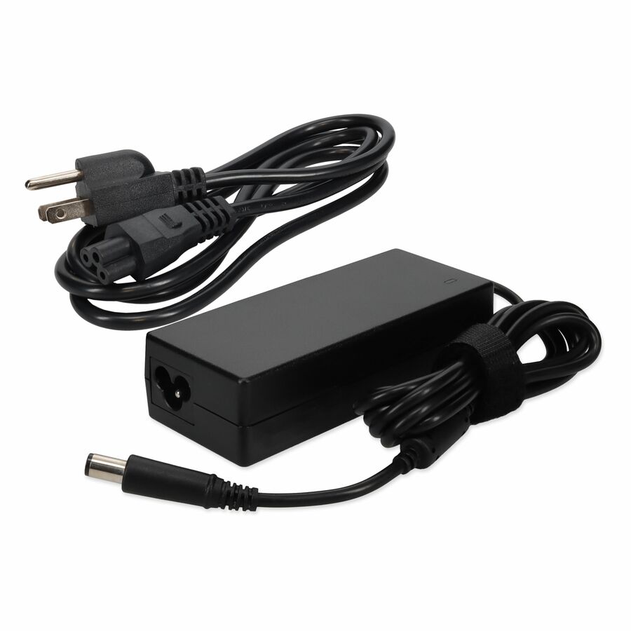 AddOn Dell JC53V Compatible 90W 19.5V at 4.62A Black 7.4 mm x 5.0 mm Laptop Power Adapter and Cable