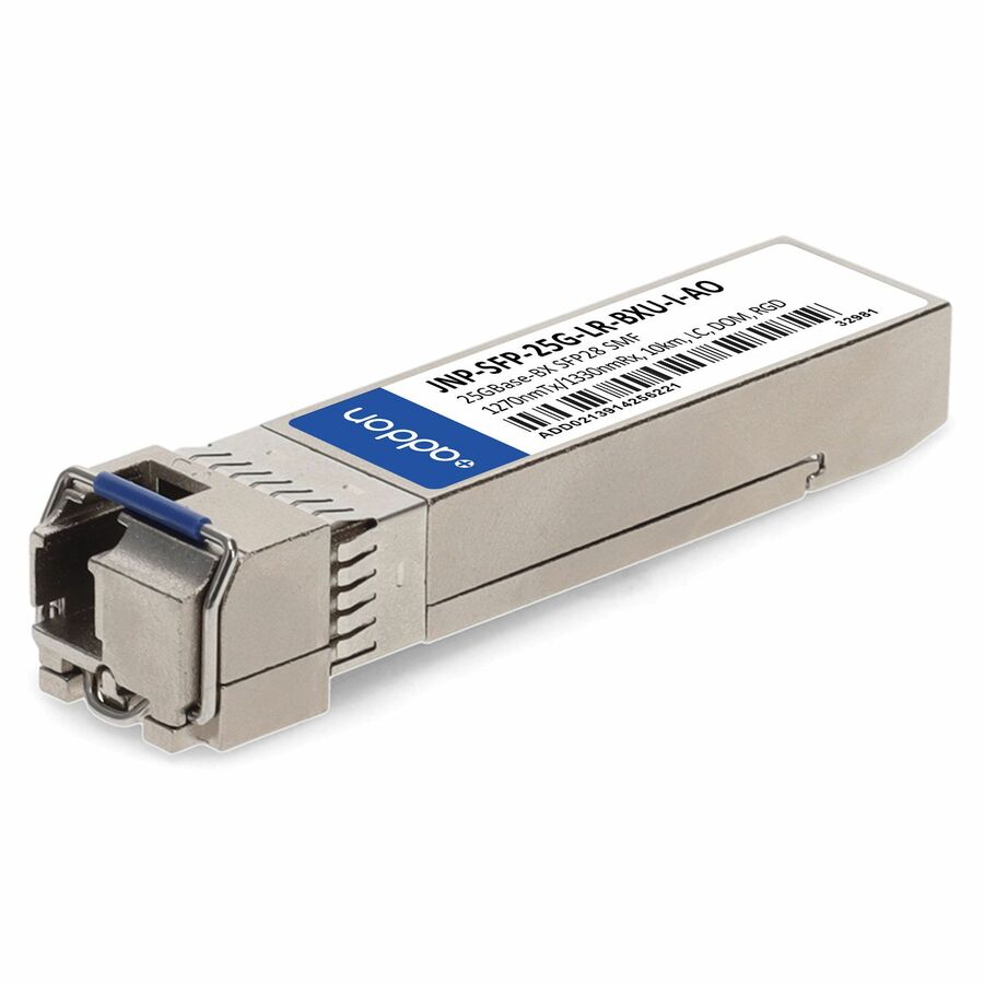 AddOn Juniper Networks® JNP-SFP-25G-LR-BXU-I Compatible TAA 25GBase-BX SFP28 Transceiver (SMF, 1270nmTx/1330nmRx, 10km, LC, -40 to 85C)