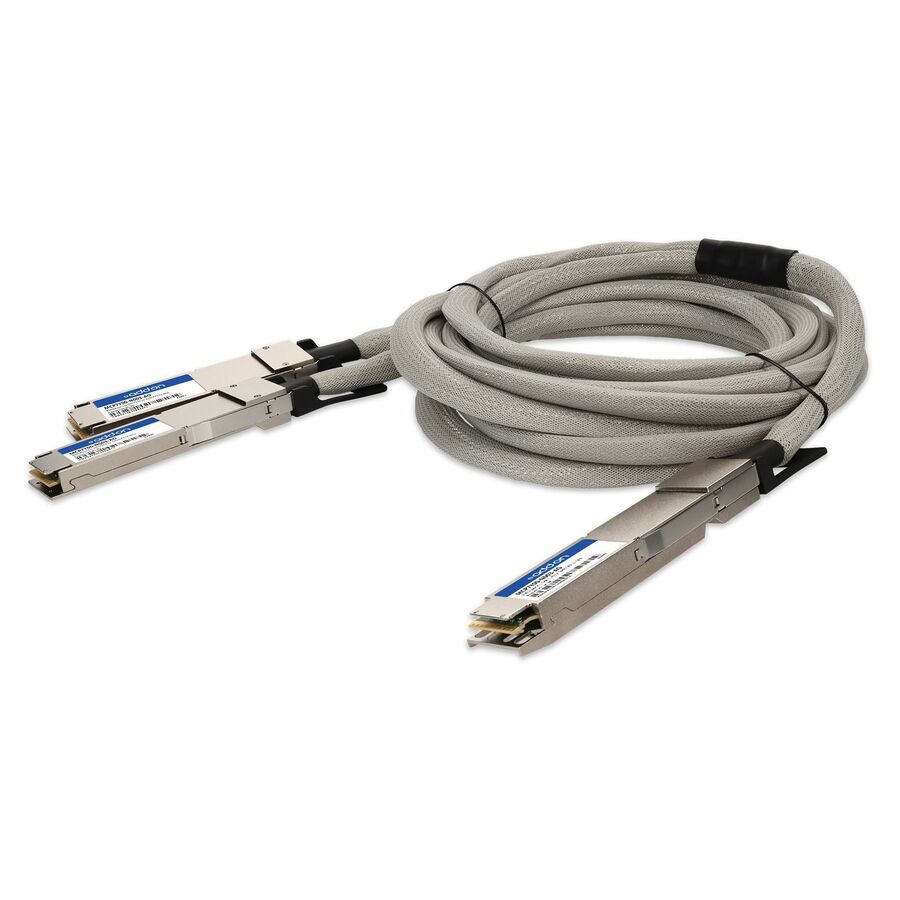Mellanox MCP7Y00-N003 Compatible TAA 800GBase-CU OSFP112 to 2xOSFP112-RHS Direct Attach Cable (Passive Twinax, 3m, Infiniband)