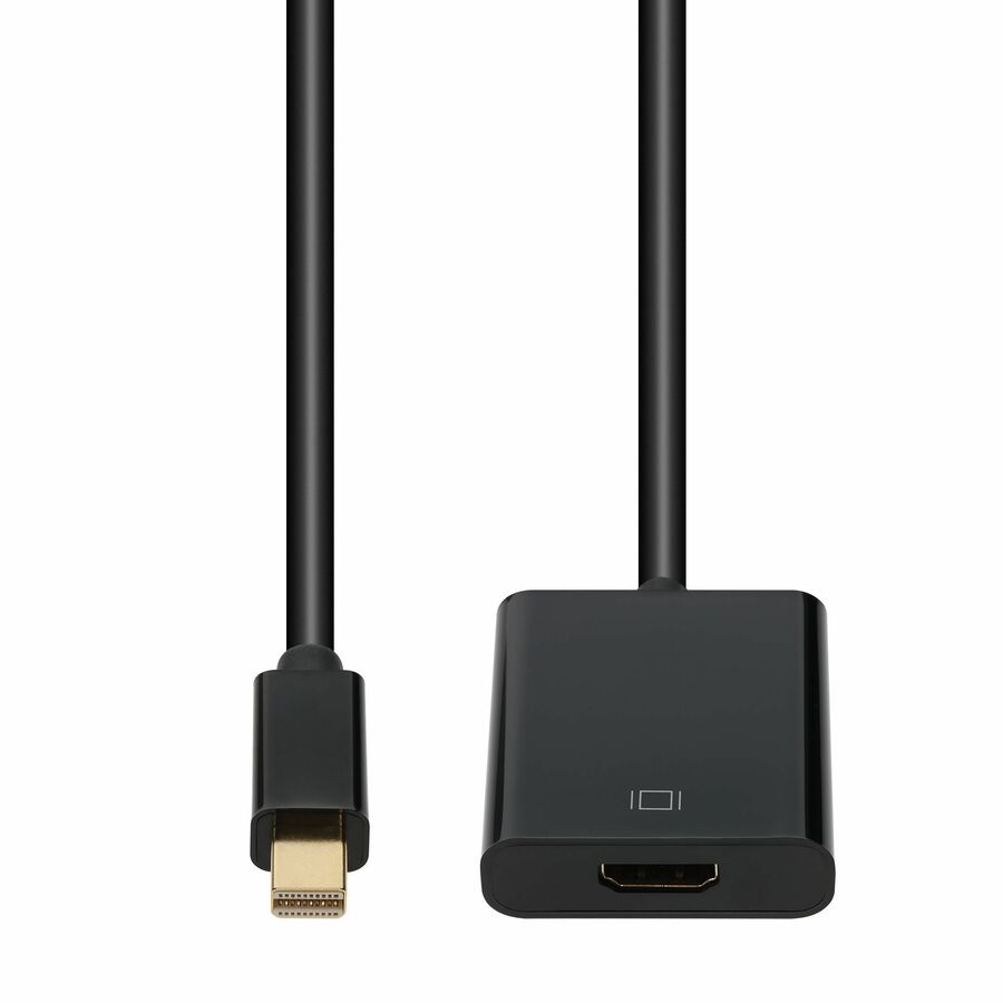 AddOn 8in Mini-DisplayPort (Male) to HDMI (Female) Black Adapter, 4K 30Hz