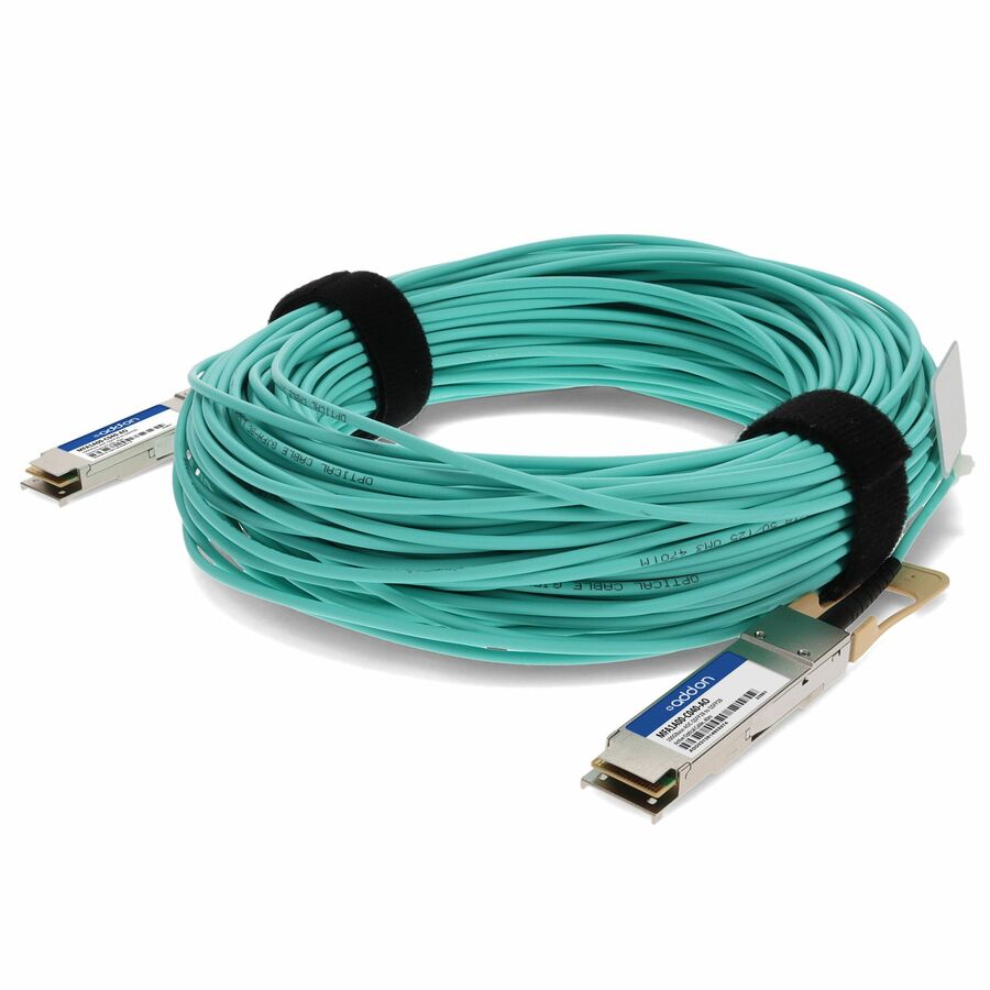 AddOn Mellanox® MFA1A00-C040 Compatible TAA Compliant 100GBase-AOC QSFP28 Active Optical Cable (850nm, MMF, 40m)