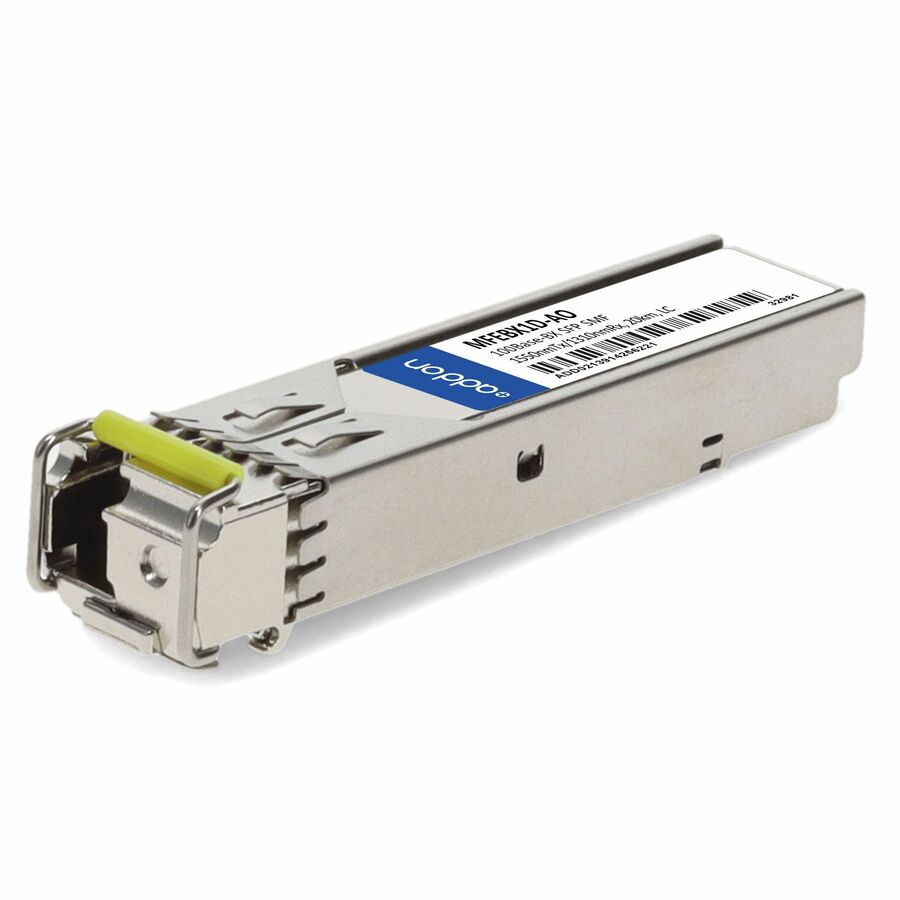 AddOn Cisco® MFEBX1D Compatible TAA 100Base-BX SFP Transceiver (SMF, 1550nmTx/1310nmRx, 20km, LC, DOM)
