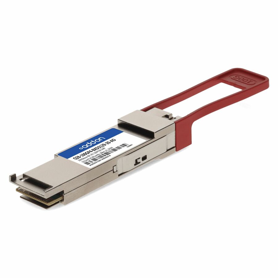 AddOn MSA and TAA 100GBase-BX LR1 PAM4 QSFP28 Transceiver Single Lambda (SMF, 1311nmTx/1291nmRx, 20km, LC, DOM)