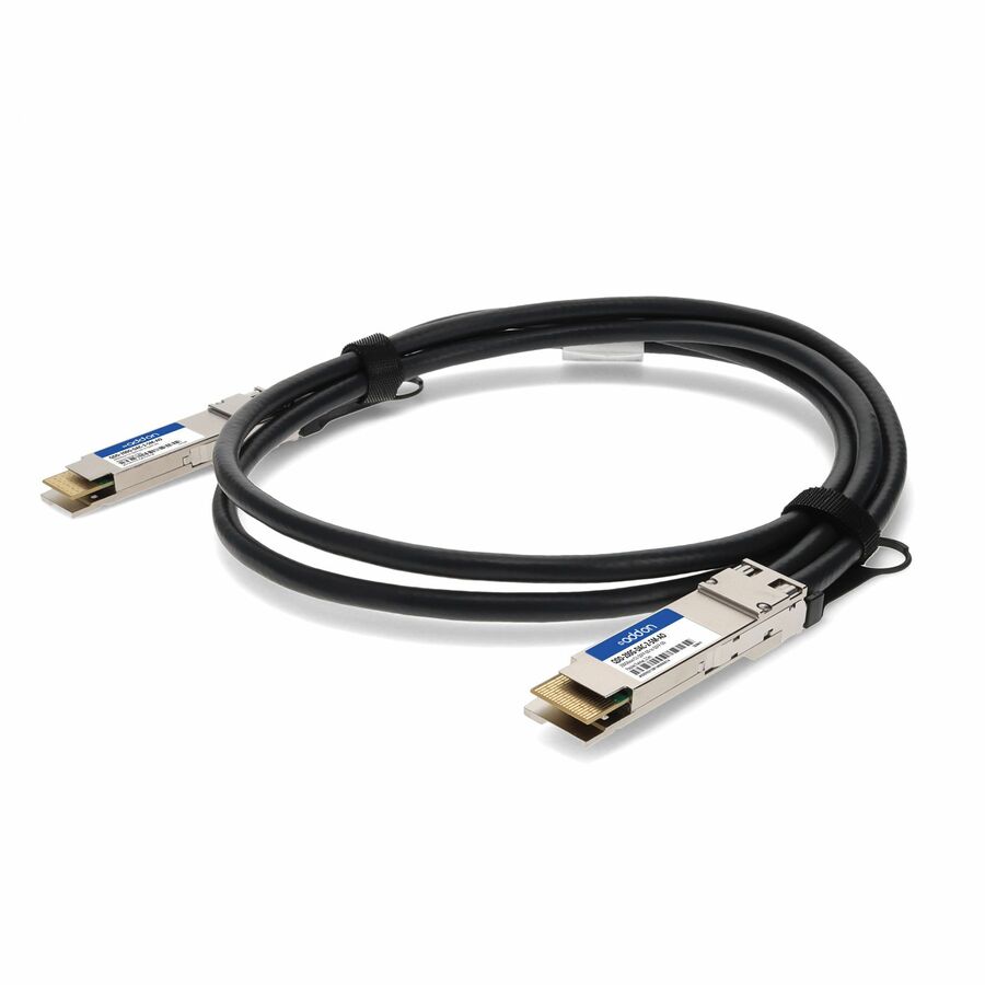 AddOn Juniper Networks® QDD- 200G-DAC-2-5M Compatible TAA Compliant 200GBase-CU QSFP-DD to QSFP-DD NRZ Direct Attach Cable (Passive Twinax, 2.5m)