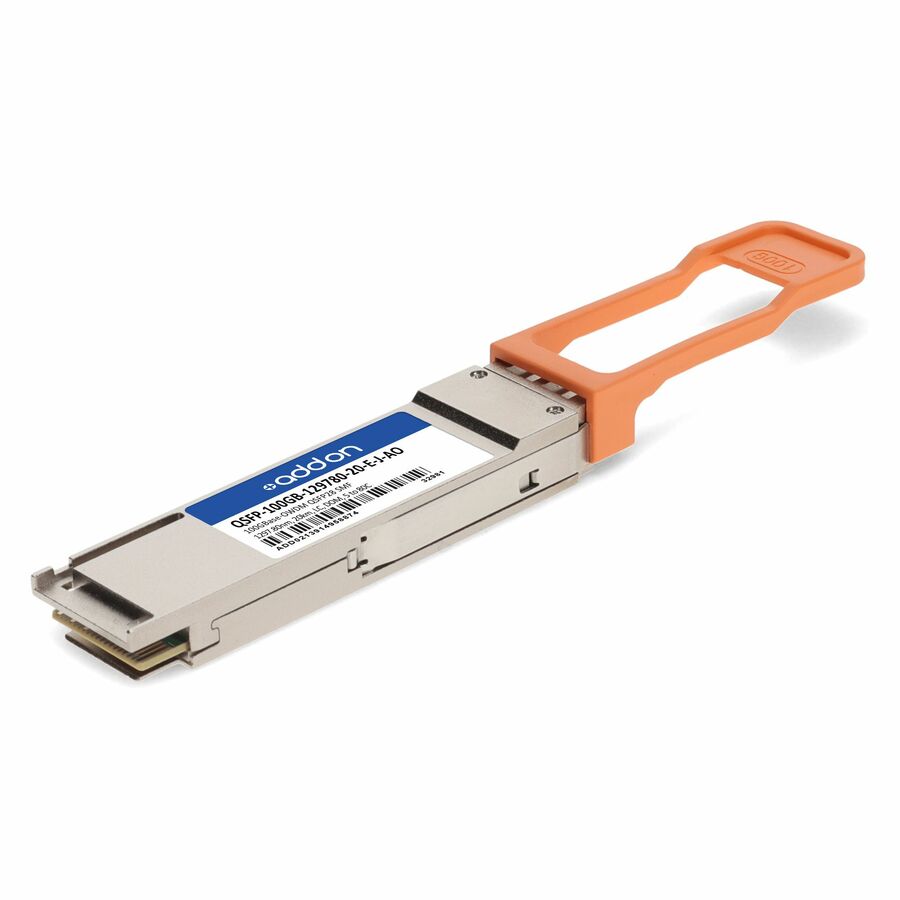AddOn Juniper Networks® Compatible TAA 100GBase-OWDM QSFP28 Transceiver O-Band Channel OW297 50GHz (SMF, 1297.80nm, 20km, LC, DOM, -5 to +80C)