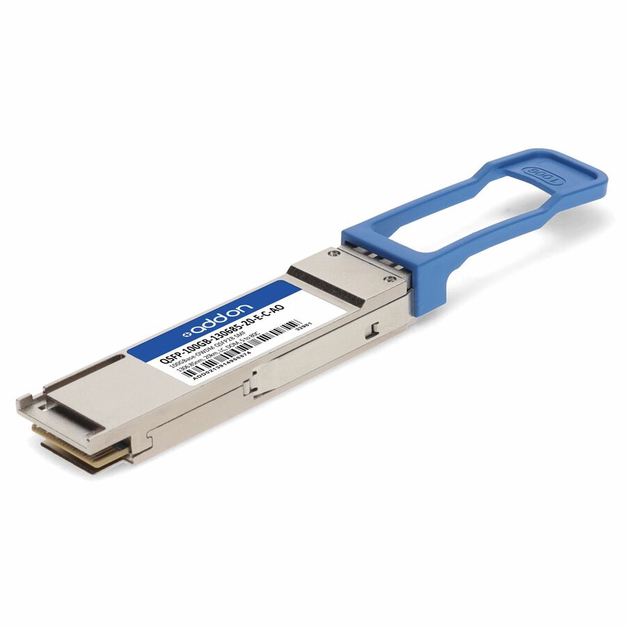 AddOn Cisco® Compatible TAA 100GBase-OWDM QSFP28 Transceiver O-Band Channel OW306 50GHz (SMF, 1306.85nm, 20km, LC, DOM, -5 to +80C)