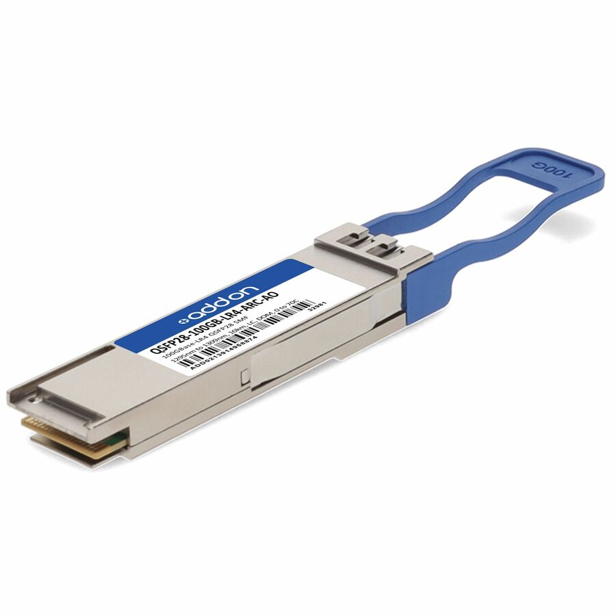 AddOn Cisco® and Arista Networks® Compatible TAA Compliant 100GBase-LR4 QSFP28 Transceiver (SMF, 1295nm to 1309nm, 10km, LC, DML, DOM)