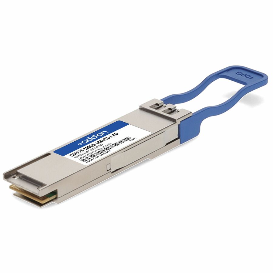 AddOn Juniper Networks Compatible TAA 100GBase-LR4 QSFP28 Transceiver (SMF, 1295nm to 1309nm, 2km, LC, DOM)