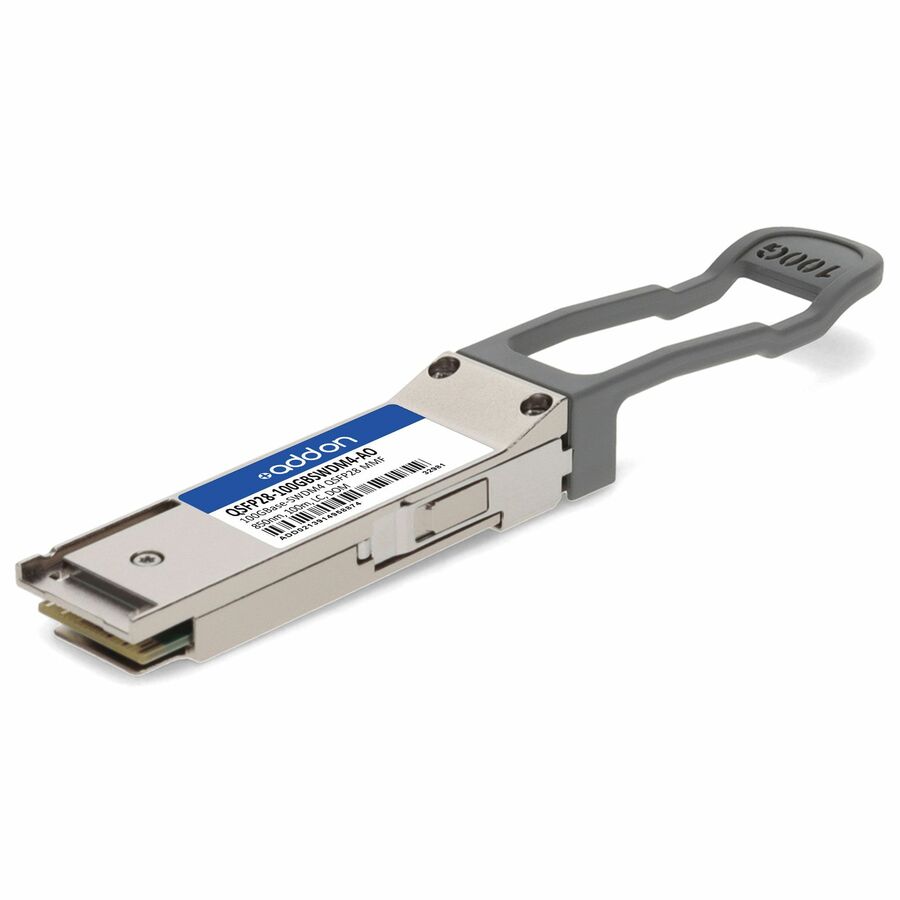 AddOn MSA and TAA 100GBase-SWDM4 QSFP28 Transceiver (MMF, 850nm, 100m, LC, DOM)