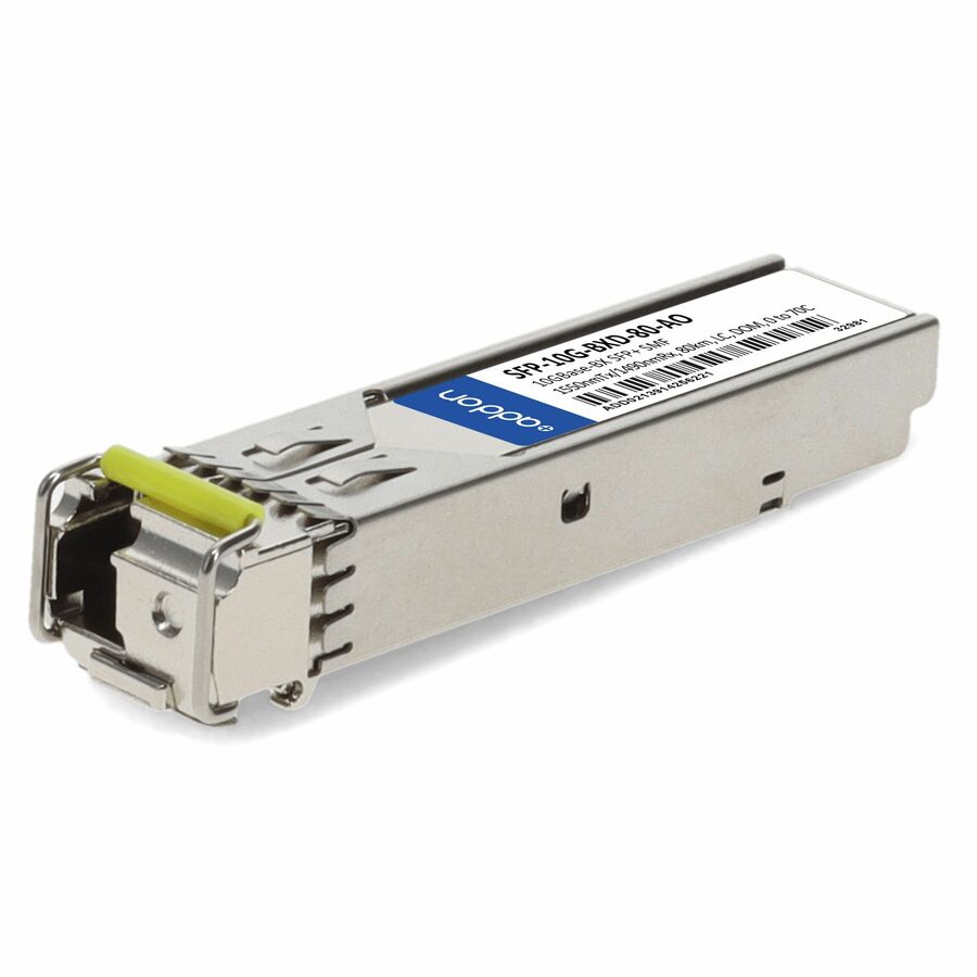 AddOn Cisco SFP-10G-BXD-80 Compatible TAA 10GBase-BX SFP+ Transceiver (SMF, 1550nmTx/1490nmRx, 80km, LC, DOM)