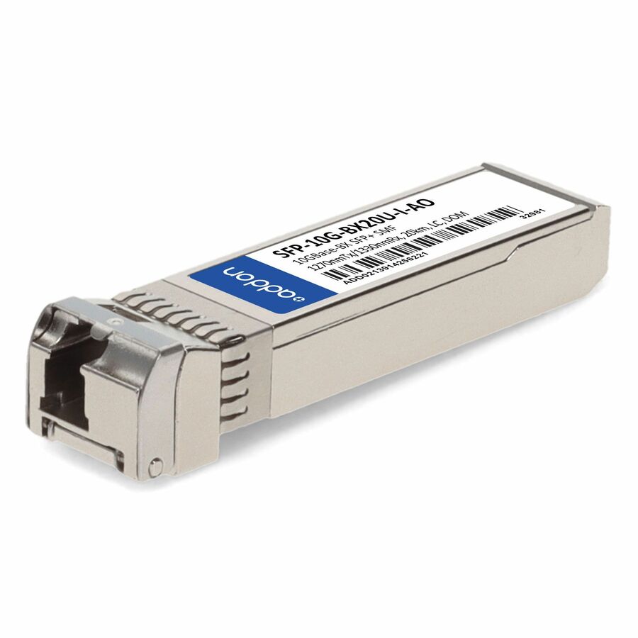 AddOn Cisco SFP-10G-BX20U-I Compatible TAA Compliant 10GBase-BX SFP+ Transceiver (SMF, 1270nmTx/1330nmRx, 20km, LC, DOM, Rugged)