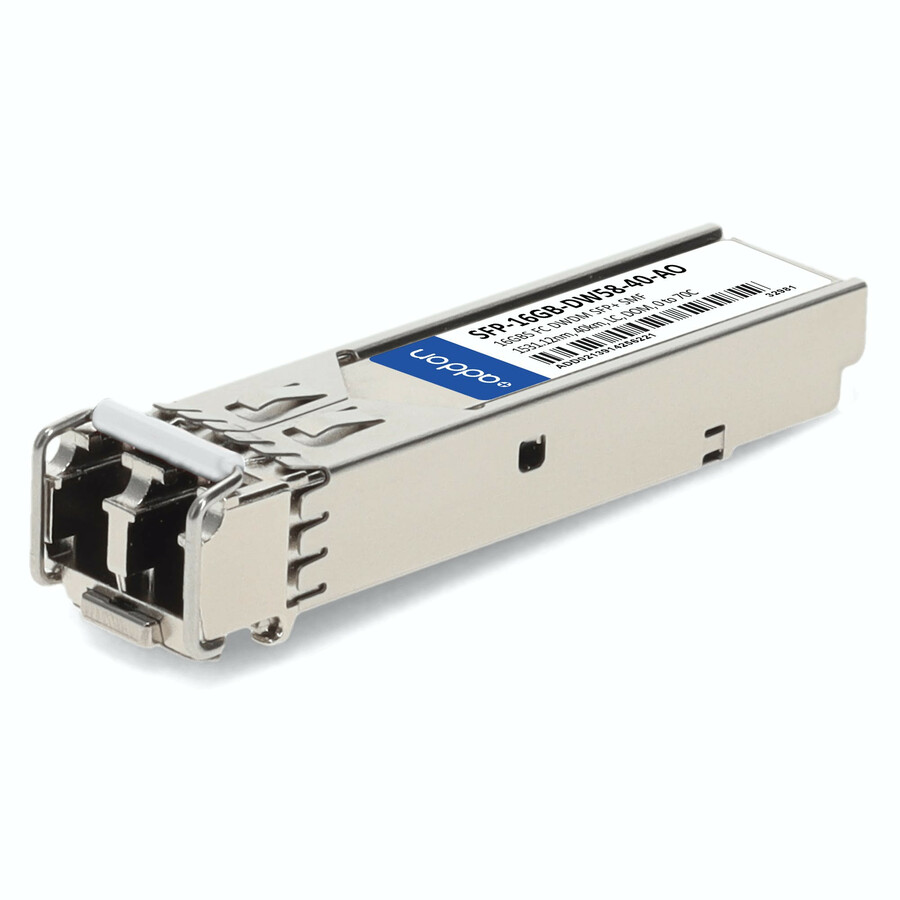 AddOn MSA and TAA 16GBase-DWDM FC SFP+ Transceiver C-Band 100GHz (SMF, 1531.12nm, 40km, LC, DOM)