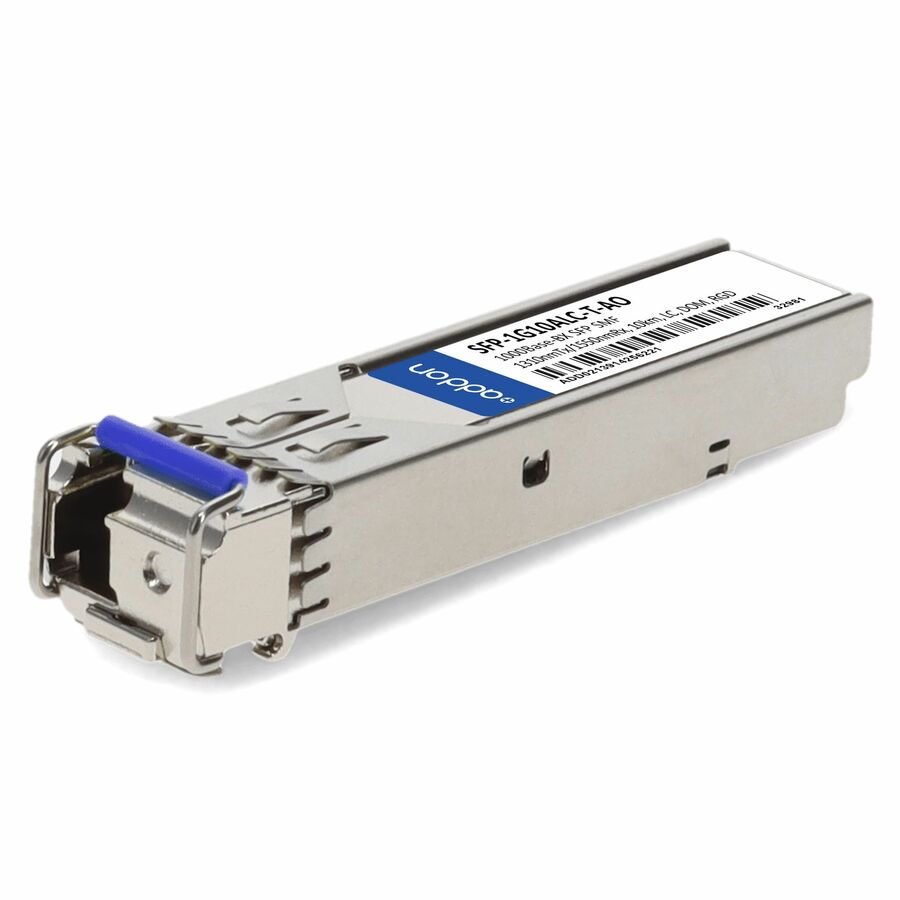 AddOn Moxa SFP-1G10ALC-T Compatible TAA 1000Base-BX SFP Transceiver (SMF, 1310nmTx/1550nmRx, 10km, LC, -40 to 85C)