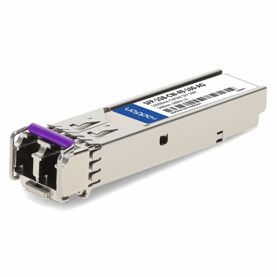 AddOn MSA and TAA 1000Base-CWDM SFP Transceiver (SMF, 1490nm, 160km, LC, DOM)