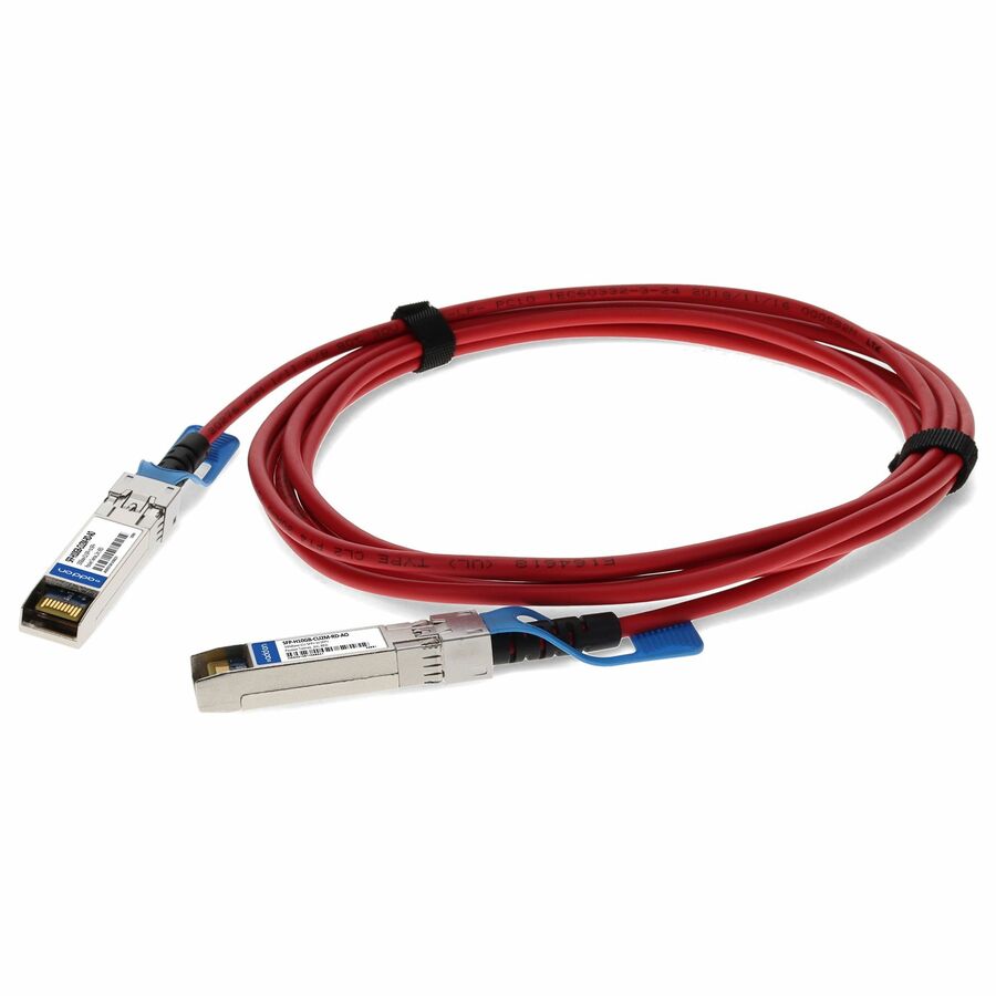 AddOn Cisco® SFP-H10GB-CU2M Compatible TAA Compliant 10GBase-CU SFP+ Direct Attach Cable (Passive Twinax, 2m, Red)