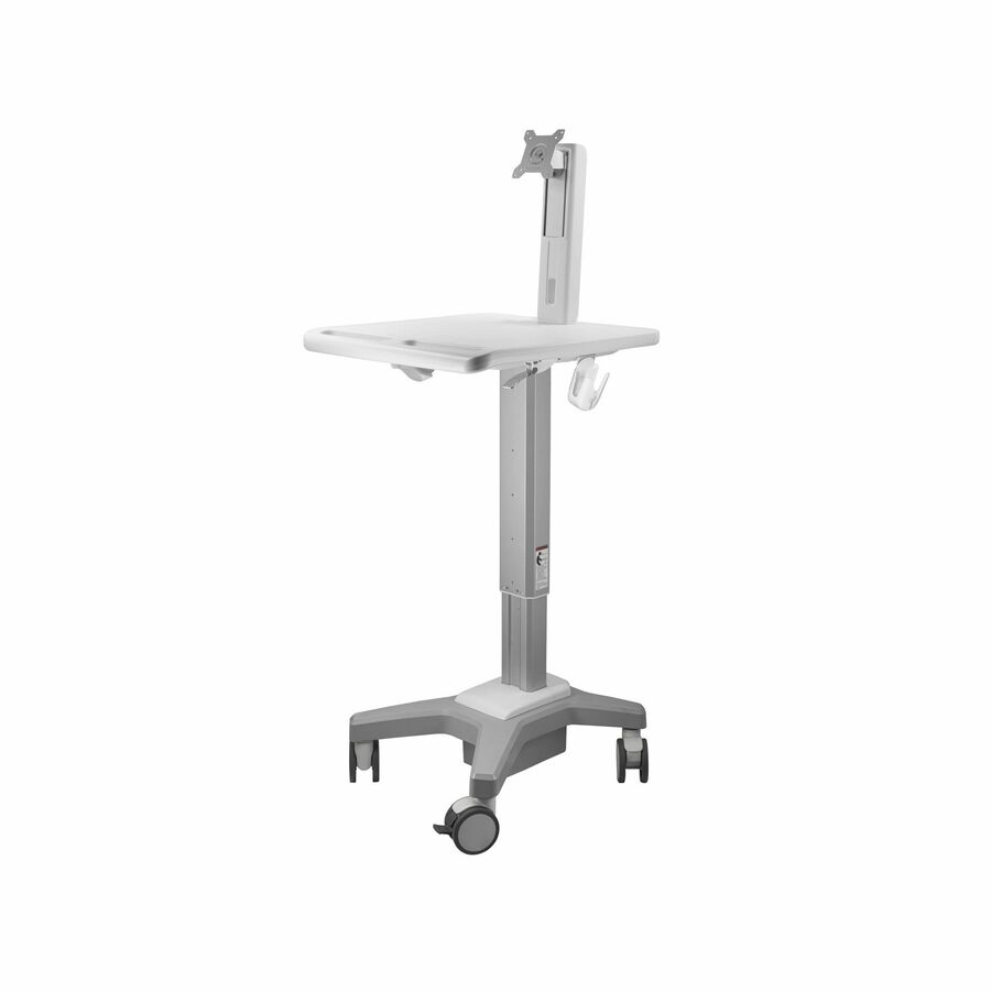 Amer Mounts Light Pedestal Medical Cart with Display Mount (Max Load 34.17 lbs)