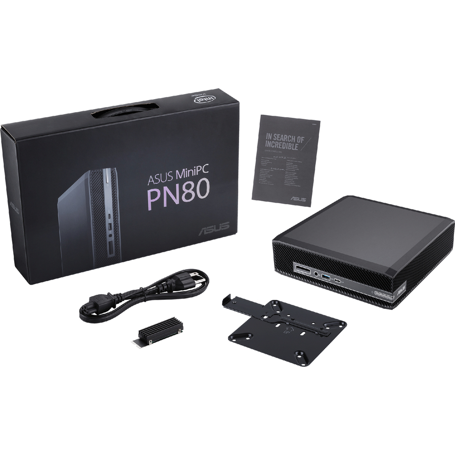Asus PN80 PN80-SYS715PXFD Desktop Computer - Intel Core i7 11th Gen i7-11700B - 16 GB - 512 GB PCI Express NVMe 4.0 SSD - Mini PC - Black