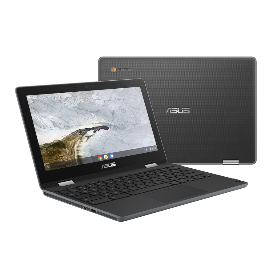 Asus Chromebook Flip C214 C214MA-YB02T 11.6" Touchscreen Chromebook - HD - Intel Celeron N4020 - 4 GB - 32 GB Flash Memory - Dark Gray