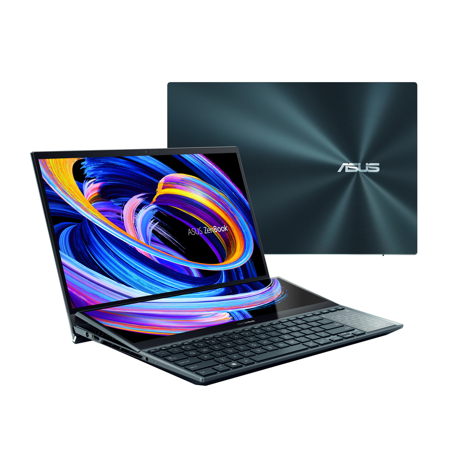 Asus ZenBook Pro Duo 15 UX582 UX582LR-XS74T 15.6" Touchscreen Notebook - 4K UHD - 60 Hz - Intel Core i7 10th Gen i7-10870H - 16 GB - 1 TB SSD - Celestial Blue