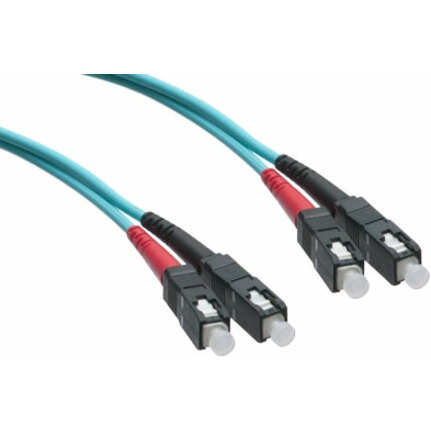 SC/SC 10G Multimode Duplex OM3 50/125 Fiber Optic Cable 9m - TAA Compliant