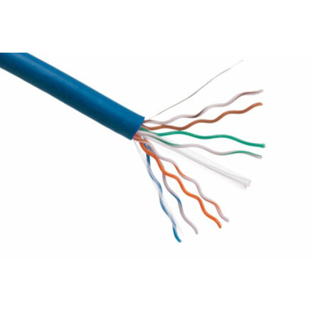 Axiom CAT6 23AWG 4-Pair Solid Conductor 550MHz Bulk Cable Spool 1000FT (Blue)