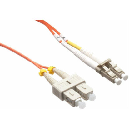 Axiom LC/SC Multimode Duplex OM2 50/125 Fiber Optic Cable 3m