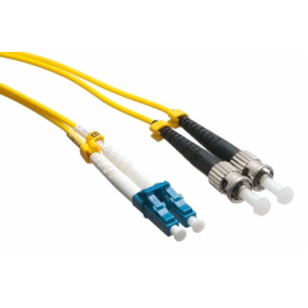 Axiom LC/ST Singlemode Duplex OS2 9/125 Fiber Optic Cable 100m