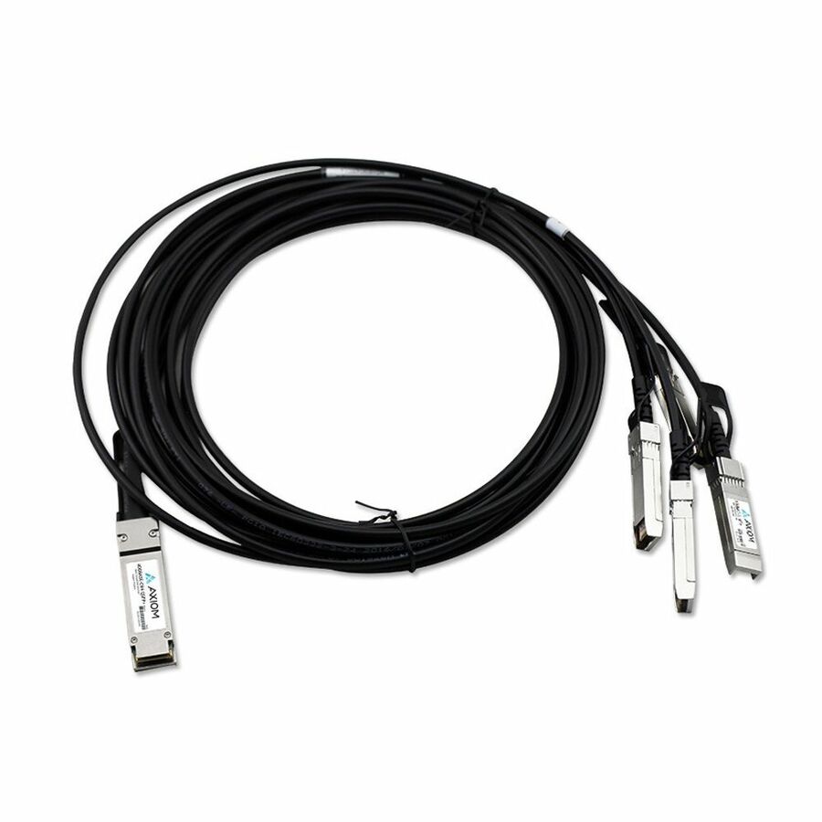 Axiom 100GBASE-CR4 QSFP28 to 4 SFP28 Passive DAC Mellanox Compatible 1m