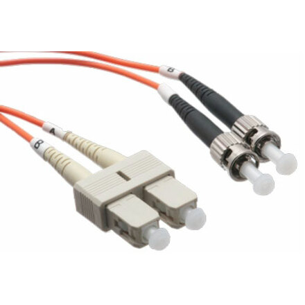 Axiom SC/ST Multimode Duplex OM2 50/125 Fiber Optic Cable 8m