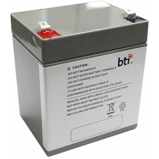 BTI RBC45-SLA45-TAA 12V 1-CELL LEAD ACID UPS BATTERY REPLACES RBC45 (TAA-Compliant) - 2 YR WARRANTY