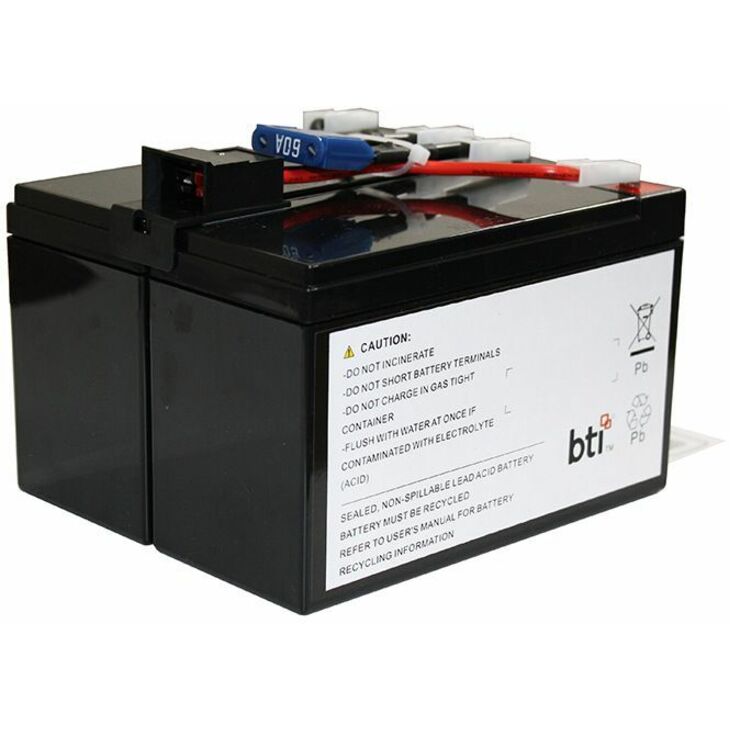 BTI RBC48-SLA48-TAA 12V 2-CELL LEAD ACID UPS BATTERY REPLACES RBC48 (TAA-Compliant) - 2 YR WARRANTY