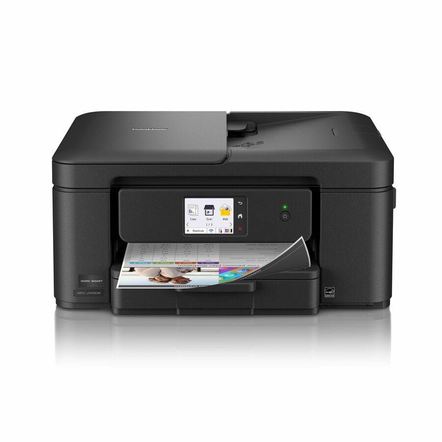 Brother Work Smart MFC-J1410DW Wired & Wireless Inkjet Multifunction Printer - Color - Black