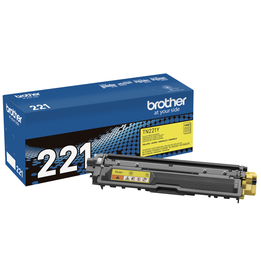Brother Genuine TN221Y Yellow Toner Cartridge
