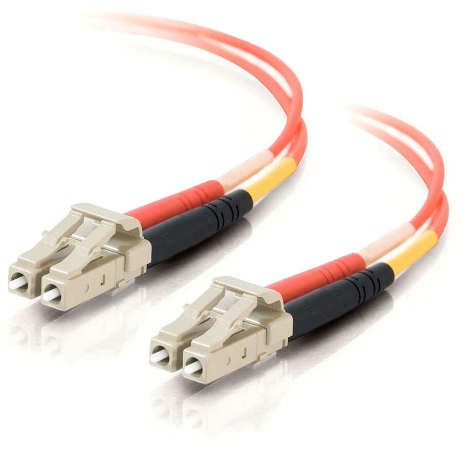 C2G 6m LC-LC 62.5/125 OM1 Duplex Multimode Fiber Optic Cable (Plenum-Rated) - Orange