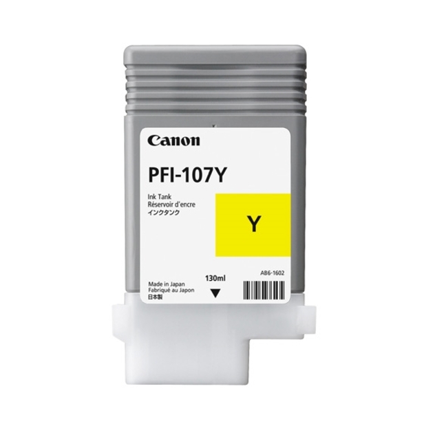 Canon PFI-107Y Original Inkjet Ink Cartridge - Yellow Pack