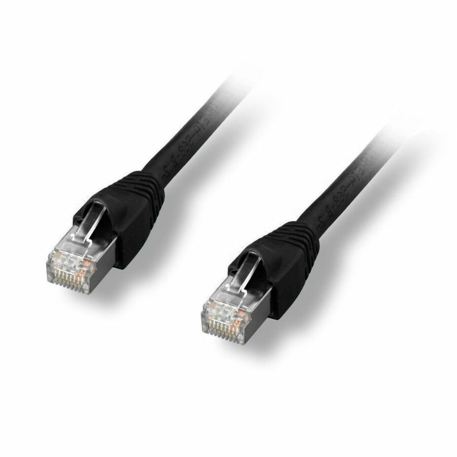 Comprehensive CAT6A Shielded Patch Cable Black 75ft