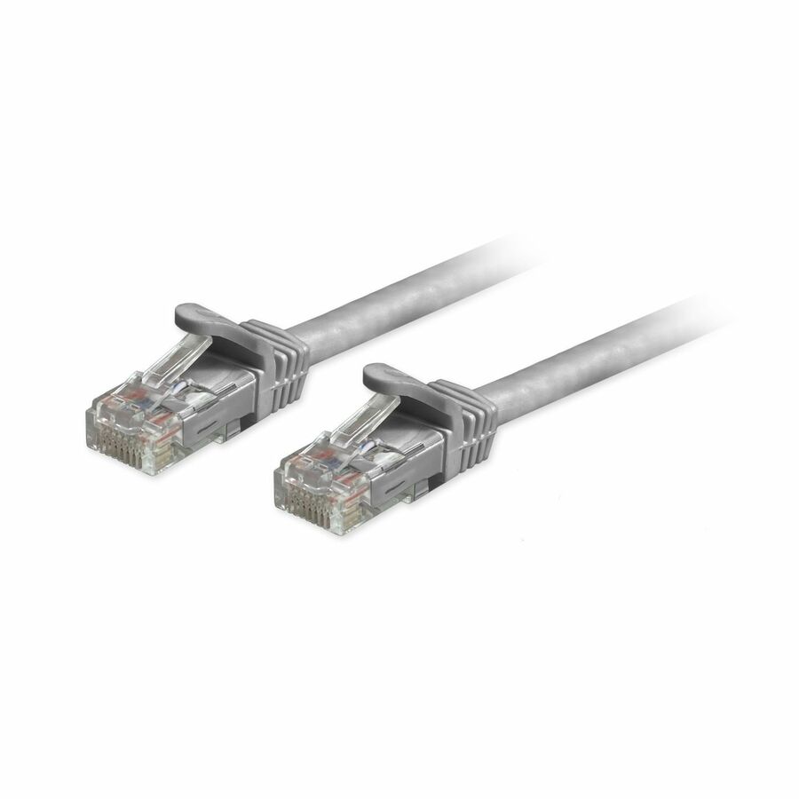 Comprehensive Cat6a Unshielded (UTP) Snagless Ethernet Patch Cable Grey 10ft