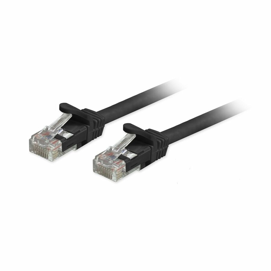 Comprehensive Cat6a Unshielded (UTP) Snagless Ethernet Patch Cable Black 15ft