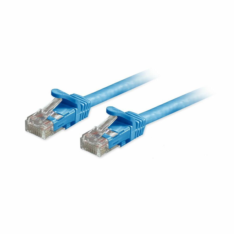 Comprehensive Cat6a Unshielded (UTP) Snagless Ethernet Patch Cable Blue 1ft