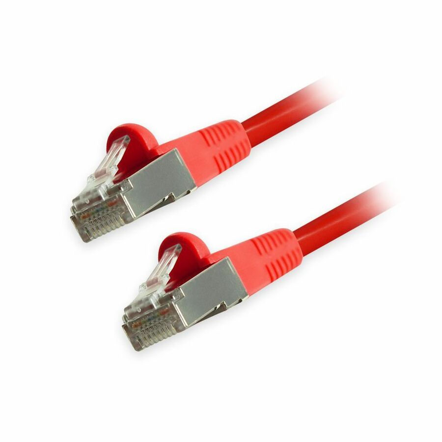 Comprehensive Cat6 Snagless Shielded Ethernet Cables, Red, 3ft