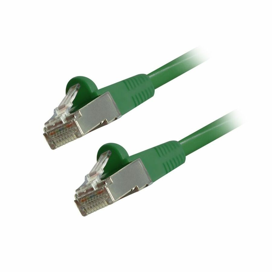 Comprehensive Cat6 Snagless Shielded Ethernet Cables, Green, 5ft