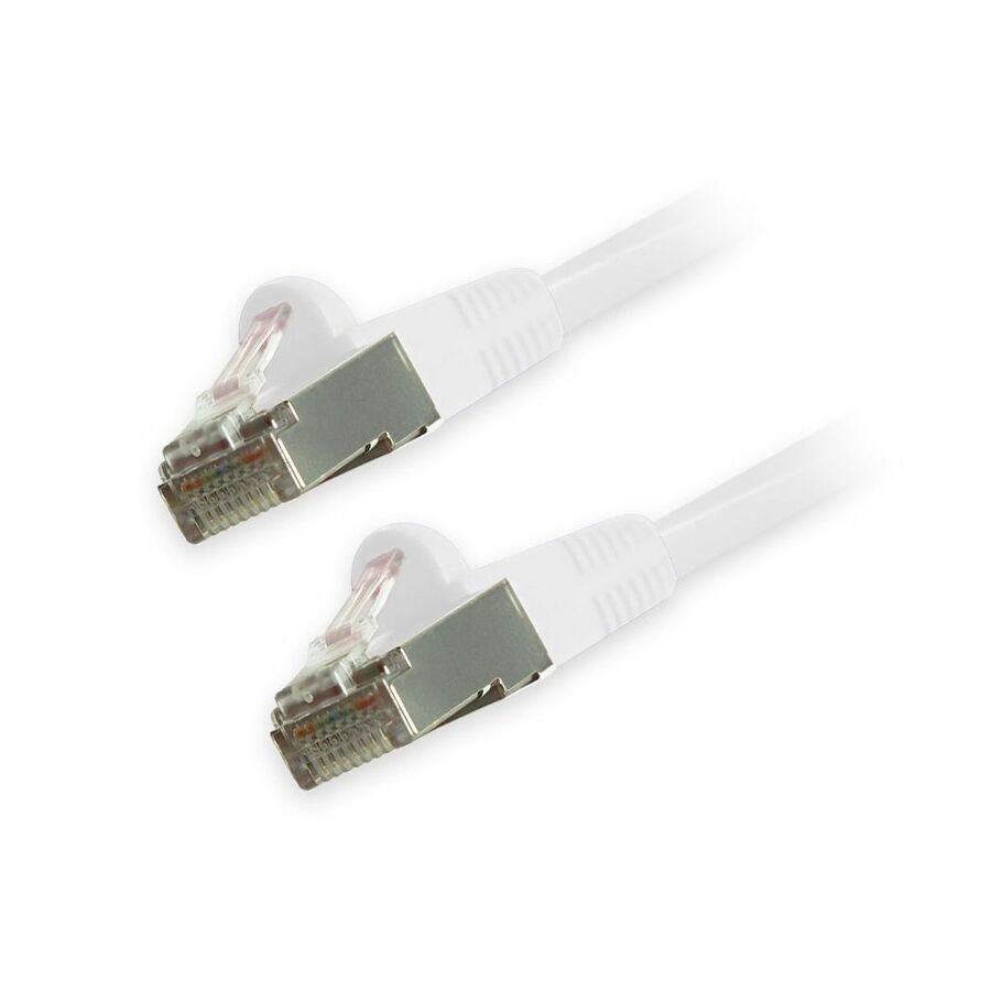 Comprehensive Cat6 Snagless Shielded Ethernet Cables, White, 5ft