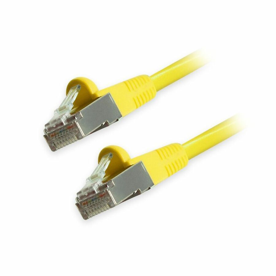 Comprehensive Cat6 Snagless Shielded Ethernet Cables, Yellow, 5ft