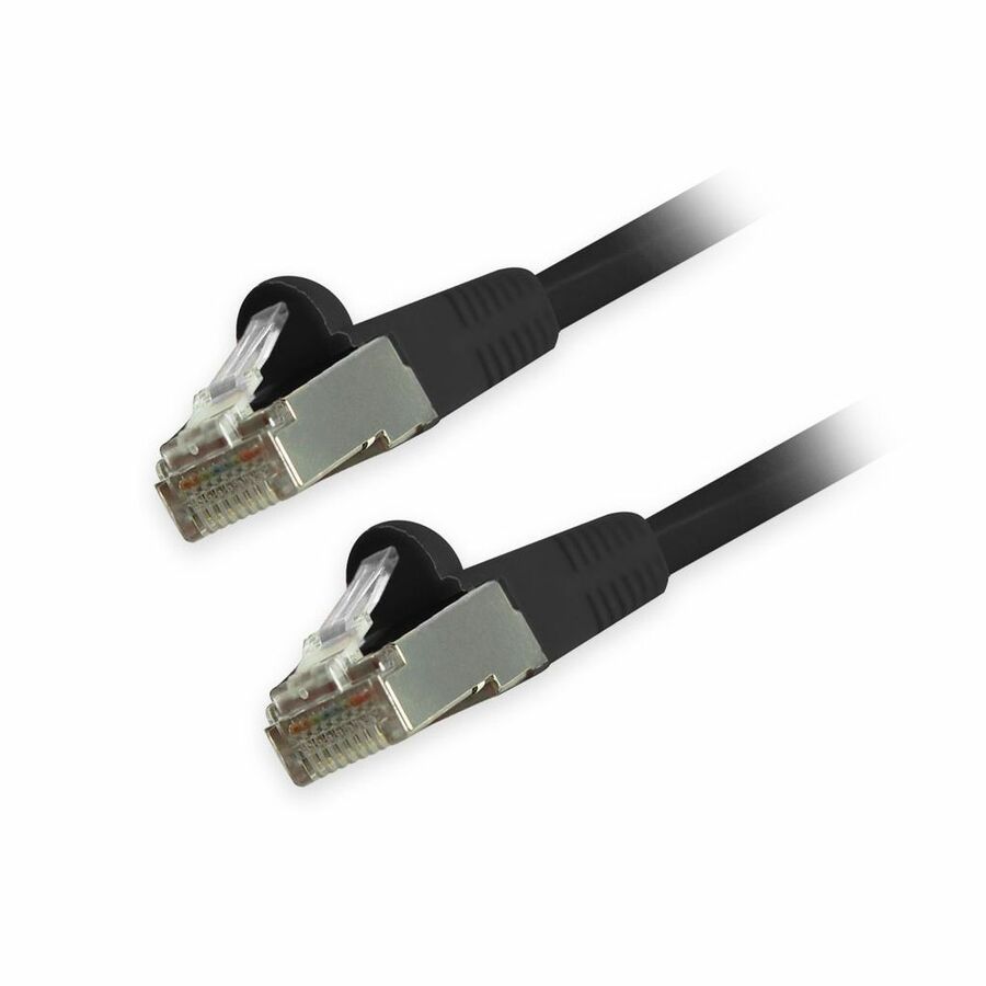 Comprehensive Cat6 Snagless Shielded Ethernet Cables, Black, 7ft