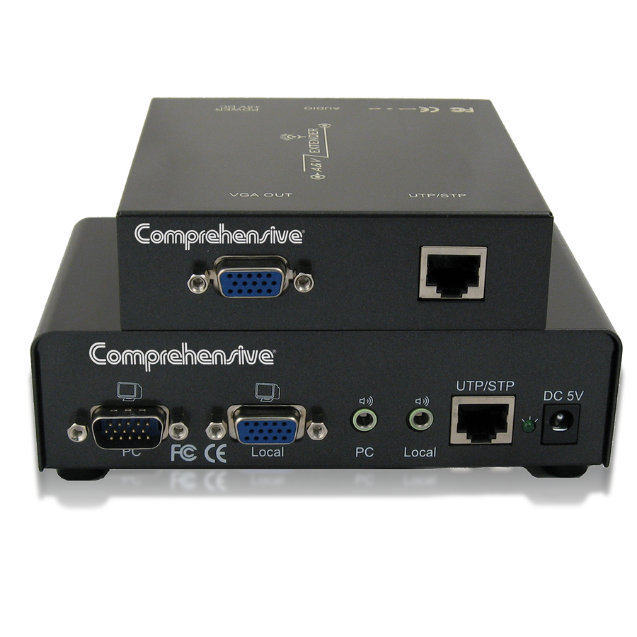 Comprehensive Comprehensive Single Source, Single Display VGA and Audio Extender over Cat5e