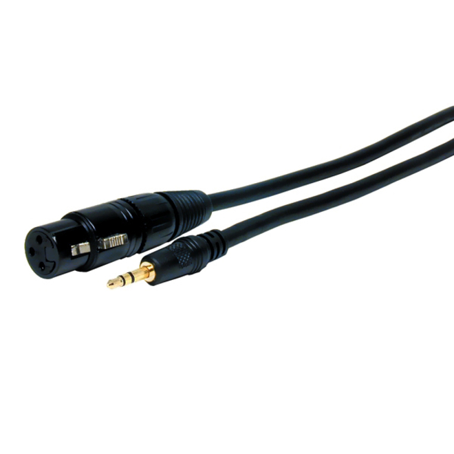 Comprehensive Standard Series XLR Jack to Stereo 3.5mm Mini Plug Audio Cable 6ft