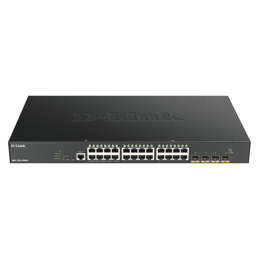 D-Link 28-Port 10-Gigabit Smart Managed PoE Switch