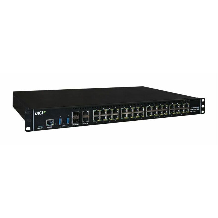 Digi Connect EZ 32 Dual Power - Serial Server, 32-port, RS-232, Dual AC Power, EU Power Cords