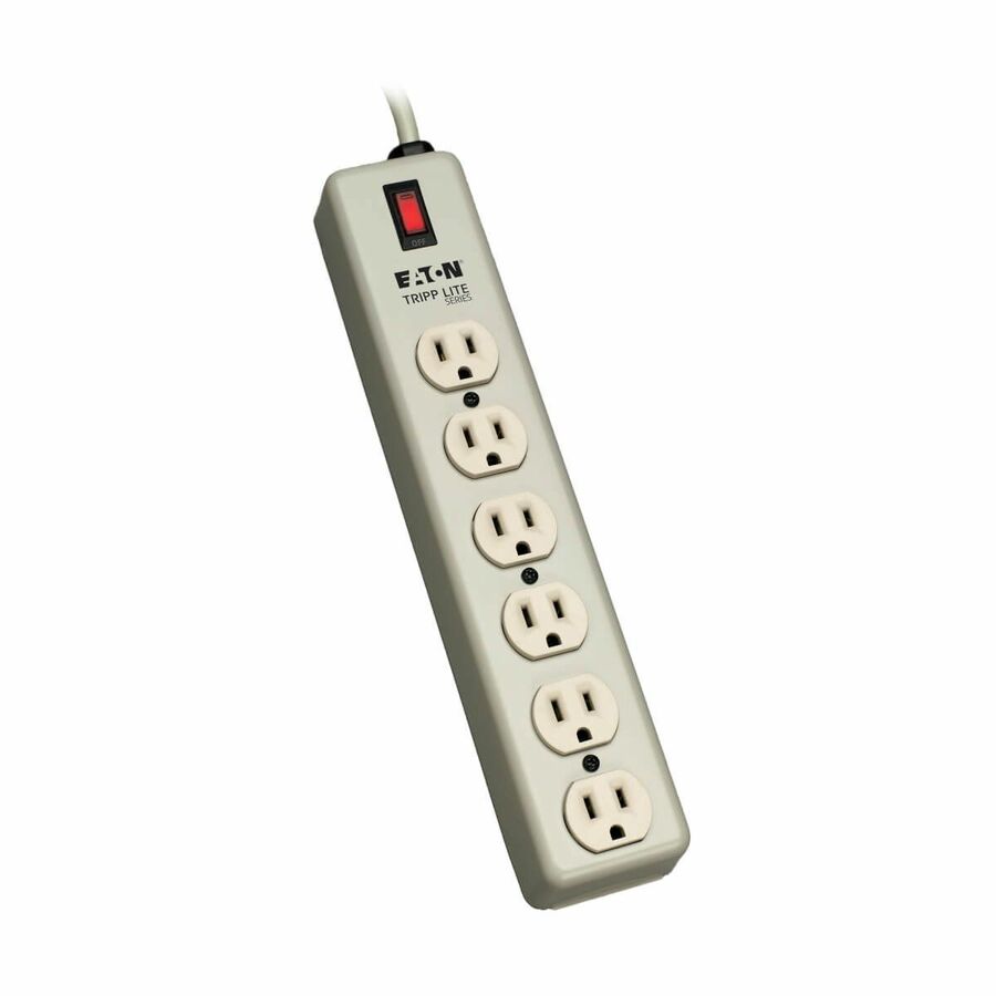 Eaton Tripp Lite Series Industrial Power Strip, 6-Outlet, 6 ft. (1.8 m) Cord, Beige